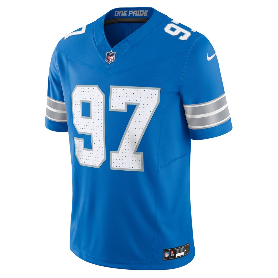 Aidan Hutchinson Detroit Lions Nike Team Vapor F.U.S.E. Limited Jersey - Blue