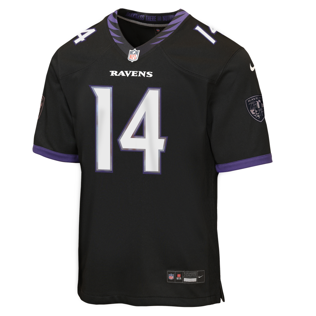 Kyle Hamilton Baltimore Ravens Nike Youth Alternate Game Jersey - Black