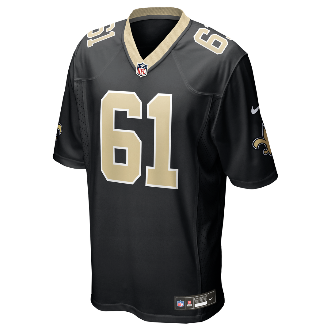 Drew Desjarlais New Orleans Saints Nike Game Player Jersey - Black