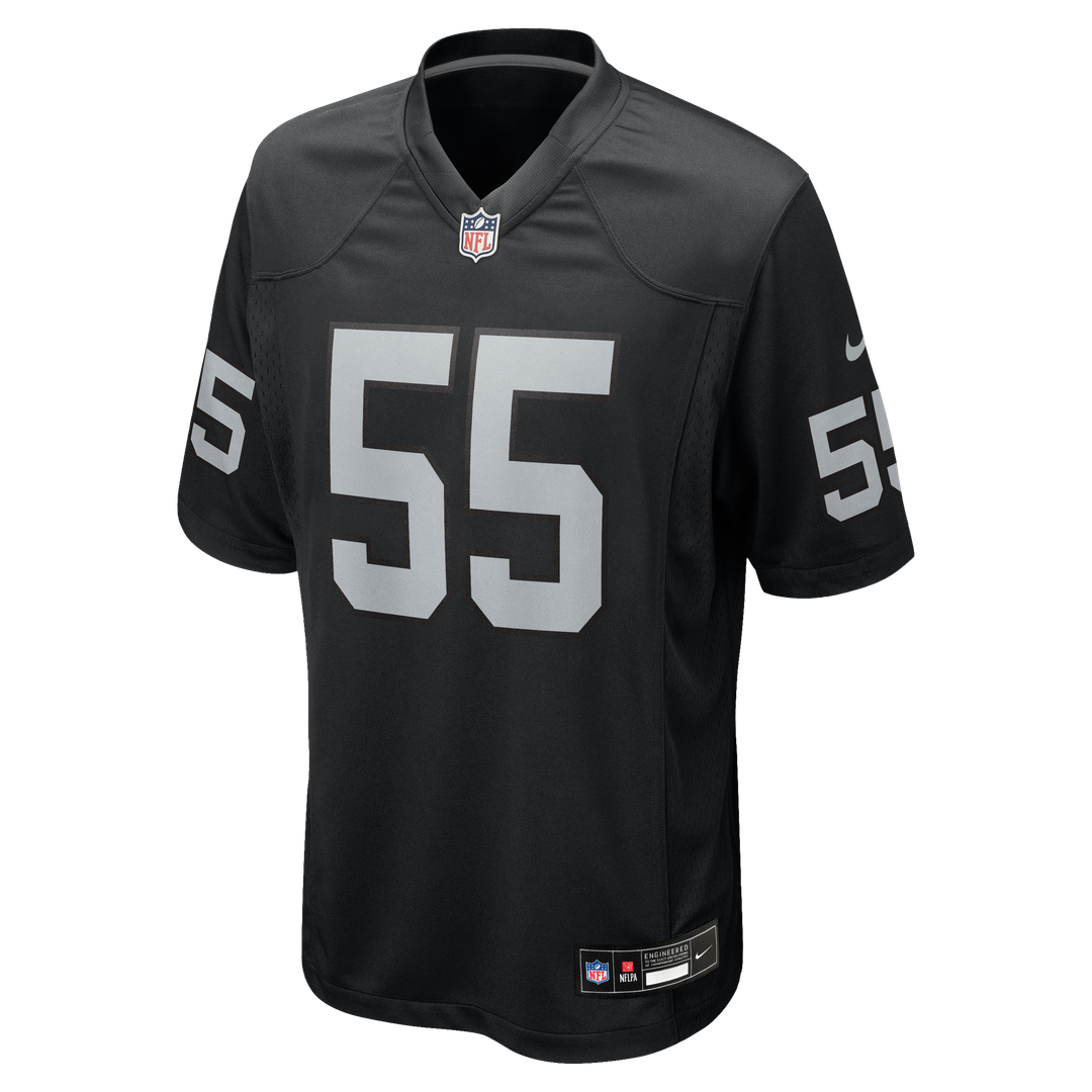 Cody Lindenberg Las Vegas Raiders Nike Team Game Jersey -  Black