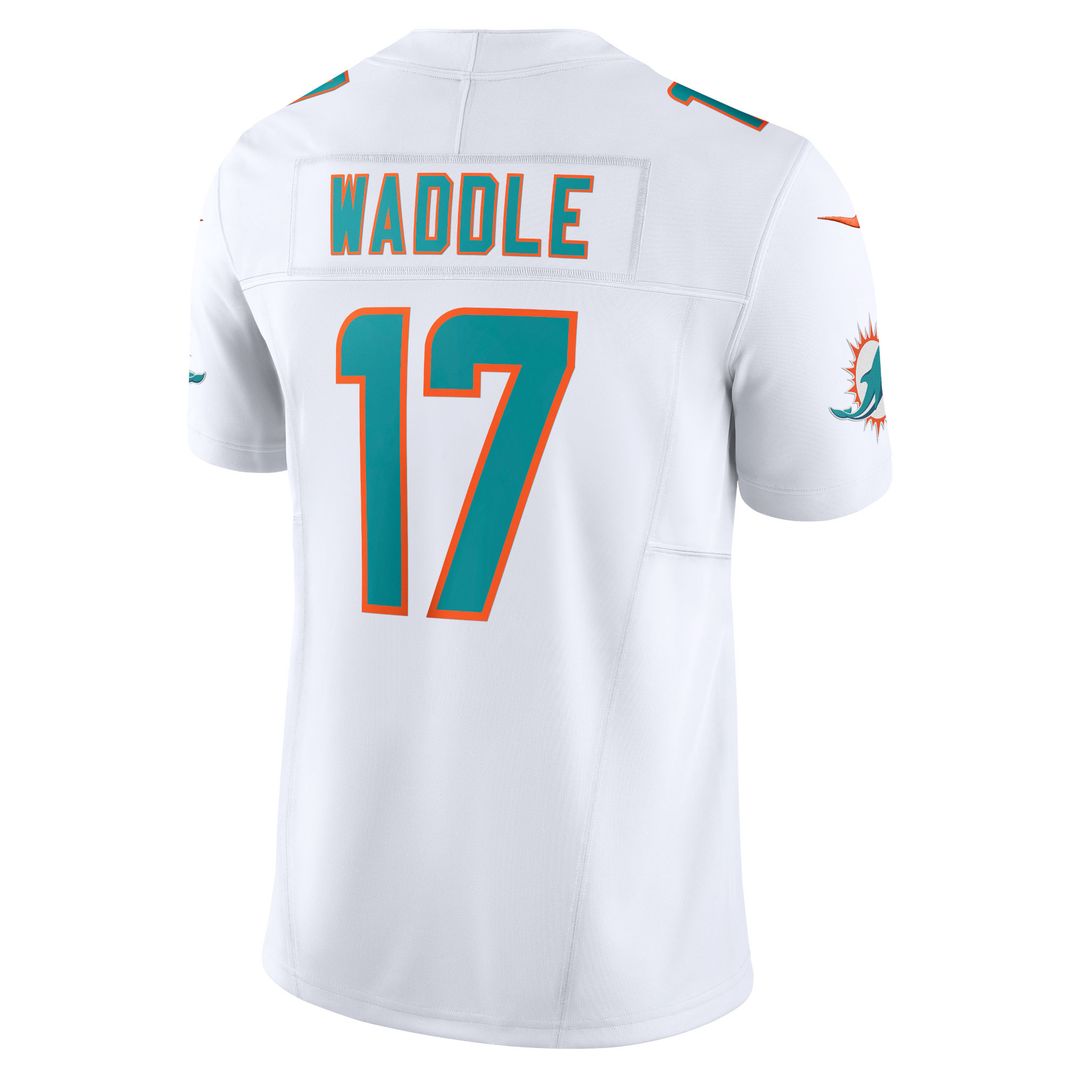 Jaylen Waddle Miami Dolphins Nike Vapor F.U.S.E. Limited Jersey - Aqua