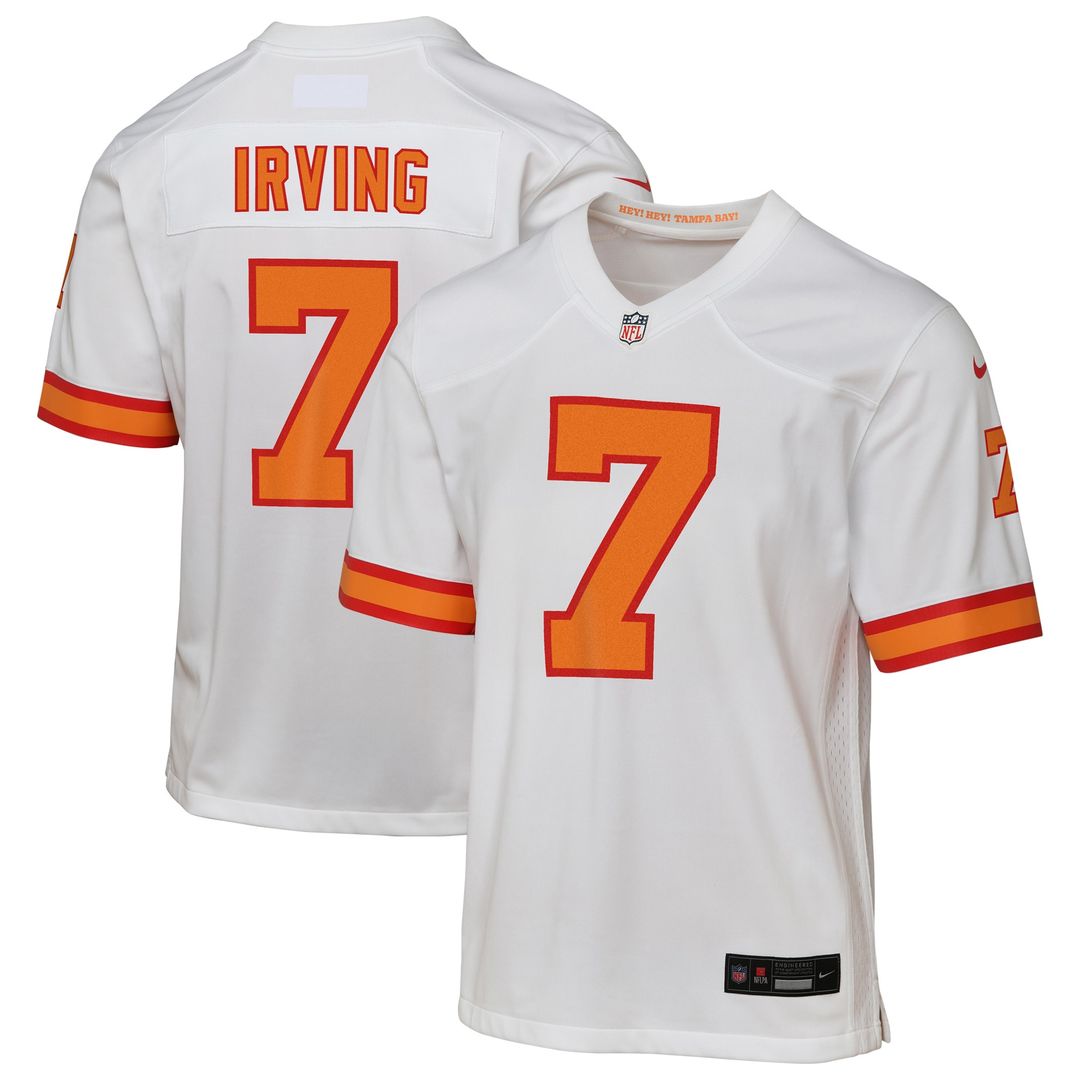 Bucky Irving Tampa Bay Buccaneers Nike Youth Alternate Game Jersey - Pewter