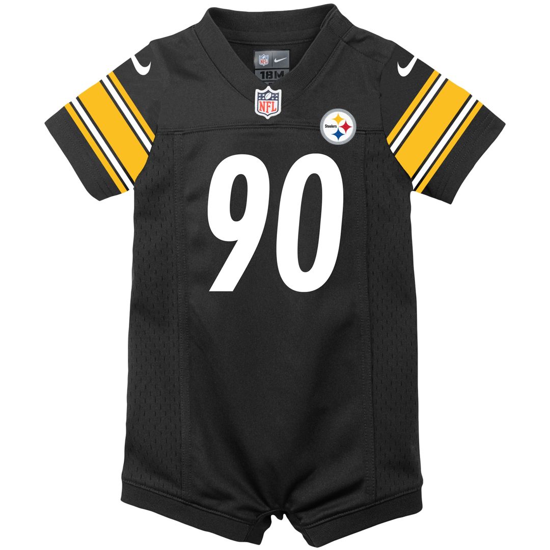 T.J. Watt Pittsburgh Steelers Nike Infant Game Romper Jersey - Black