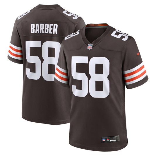Austin Barber Cleveland Browns Nike Team Game Jersey - Brown