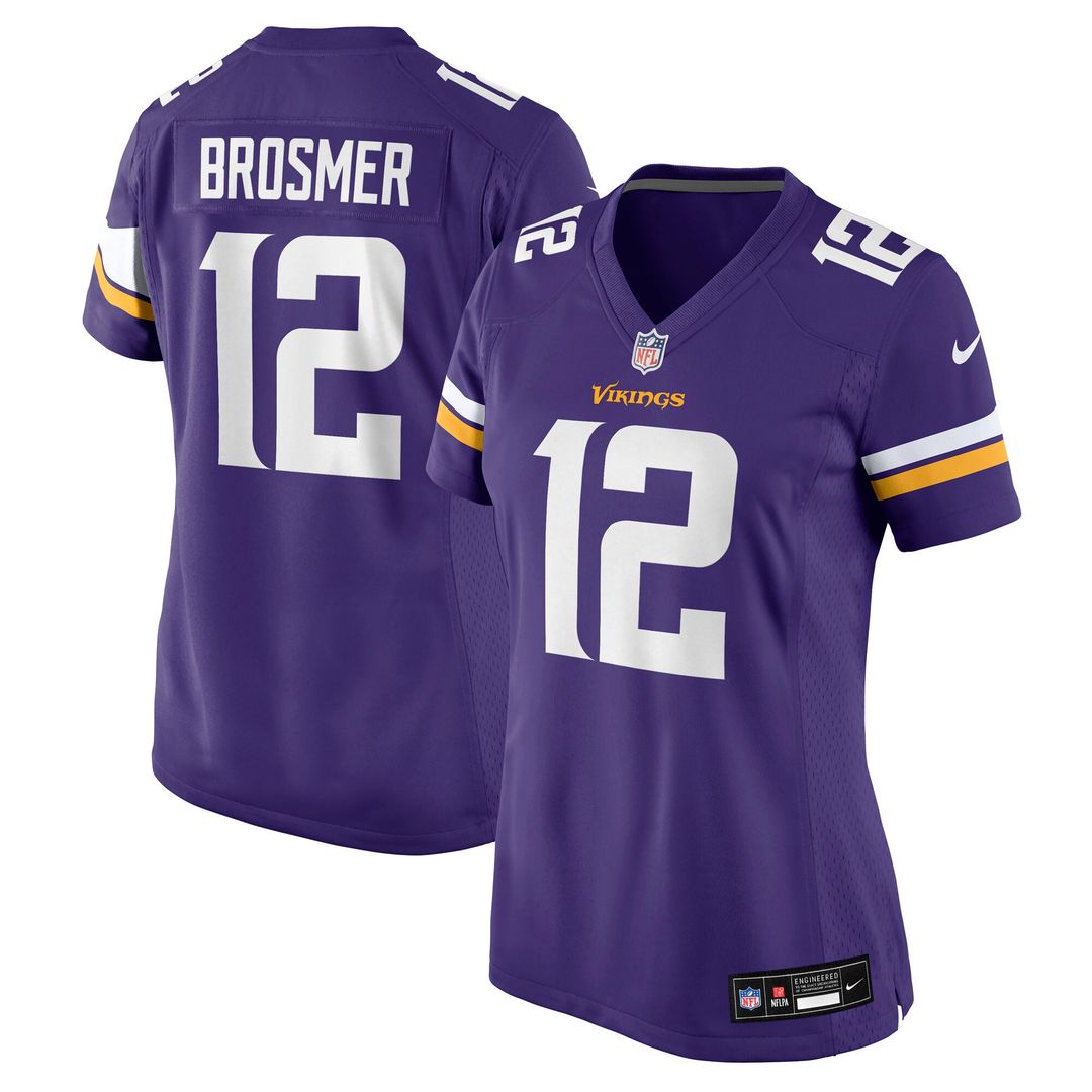 Max Brosmer Minnesota Vikings Nike Women's Team Game Jersey -  Purple