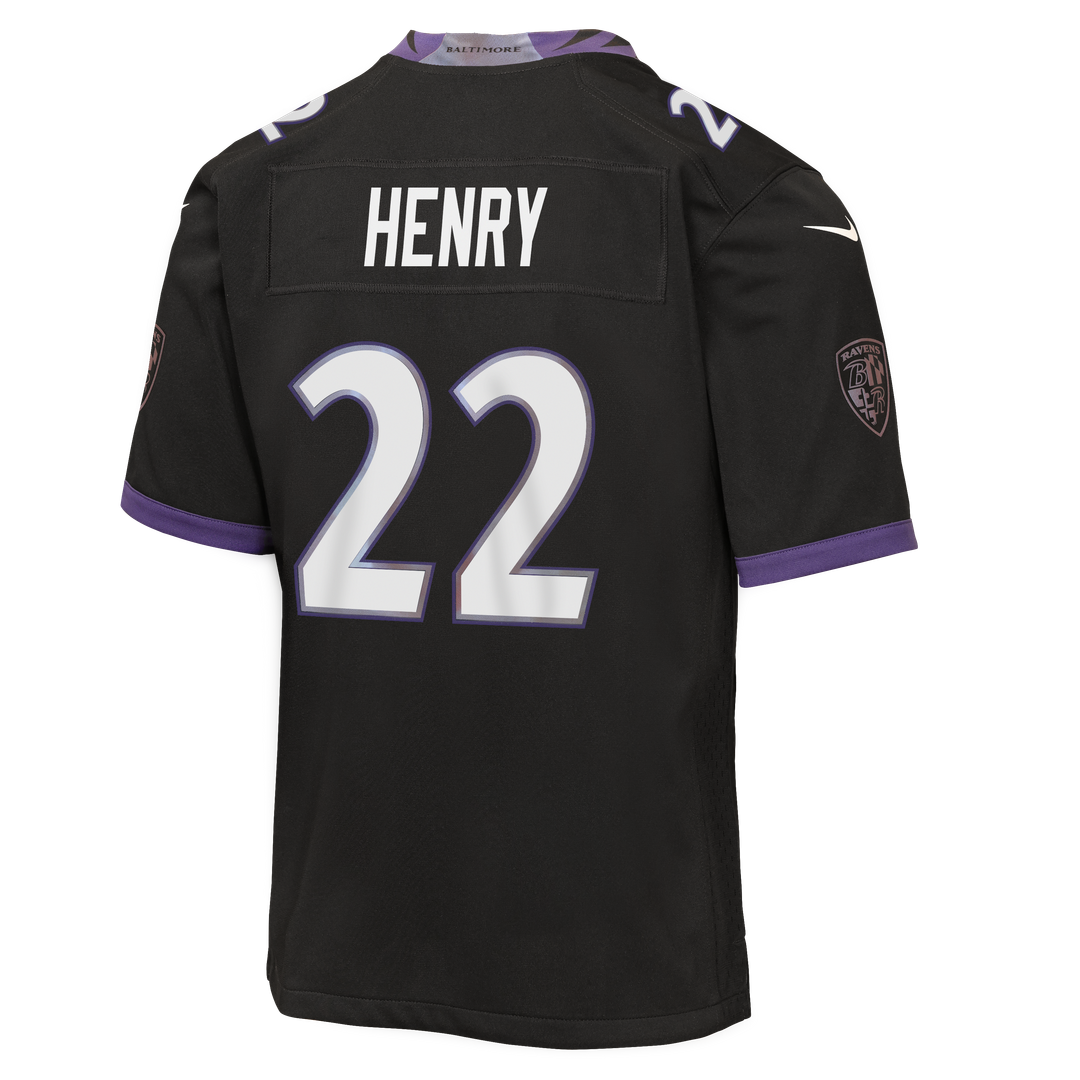 Derrick Henry Baltimore Ravens Nike Youth Alternate Game Jersey - Black