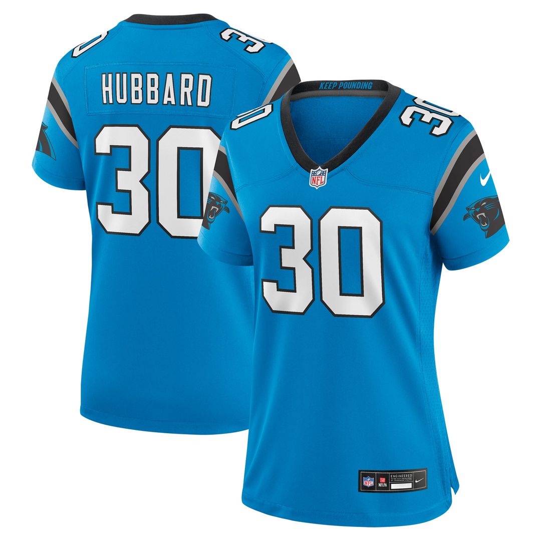 Chuba Hubbard Carolina Panthers Nike Women's Team Game Jersey - Black