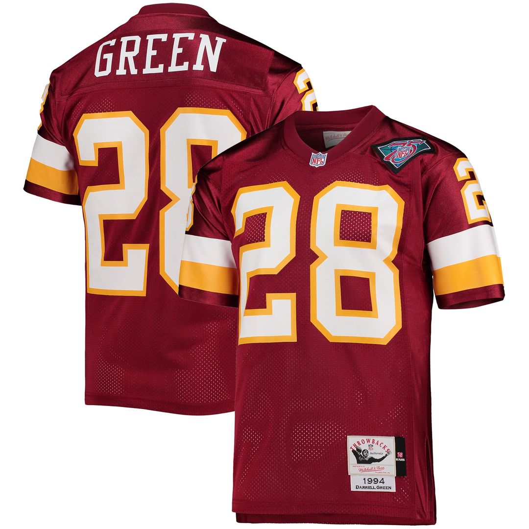 Darrell Green Washington Football Team 1994 Mitchell & Ness Authentic Throwback Retired Player Jersey - Burgundy