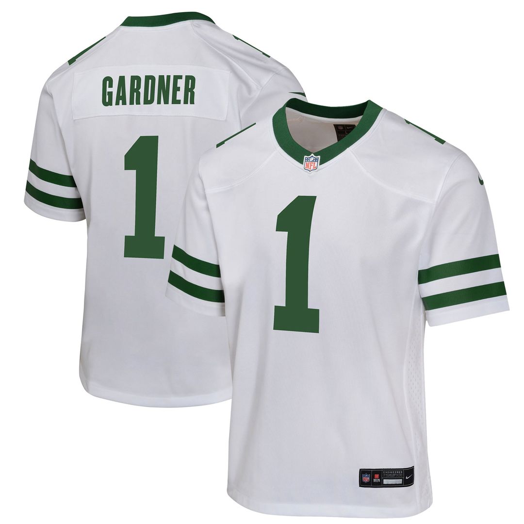 Ahmad Sauce Gardner New York Jets Nike Youth Game Jersey - White