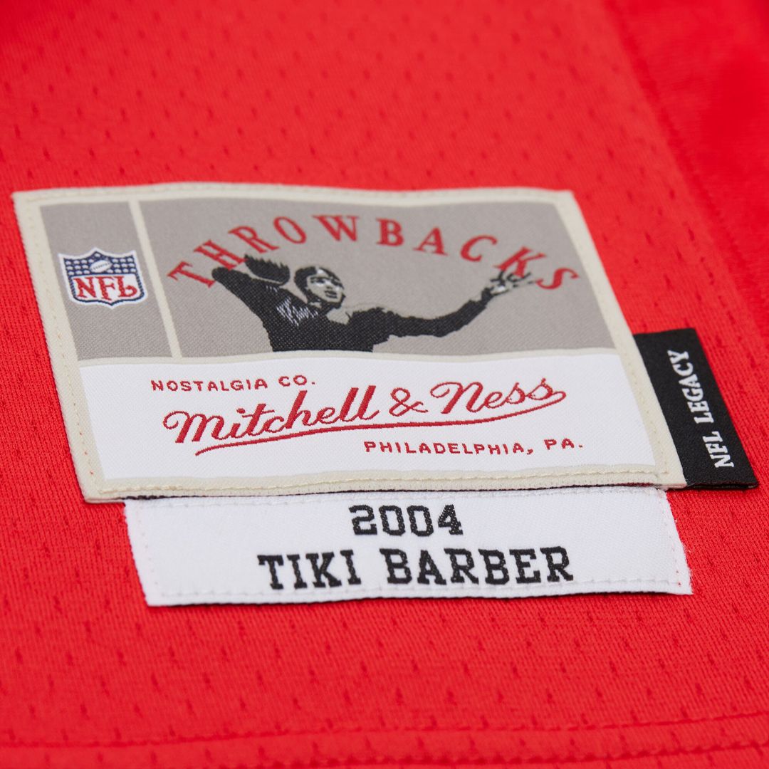 Tiki Barber New York Giants Mitchell & Ness 2004 Legacy Replica Jersey - Red