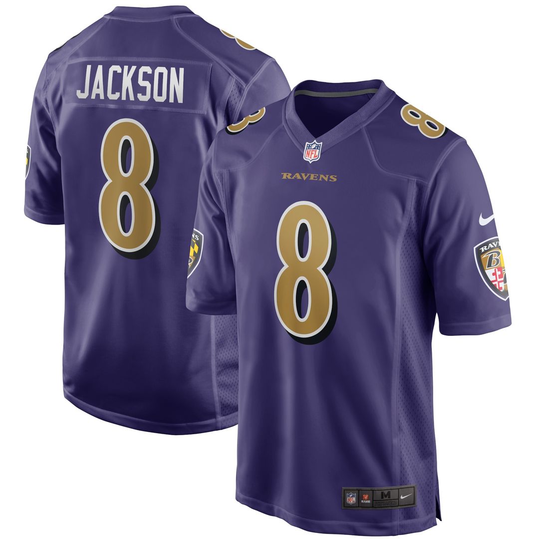 Lamar Jackson Baltimore Ravens Nike Alternate Game Jersey -  Black