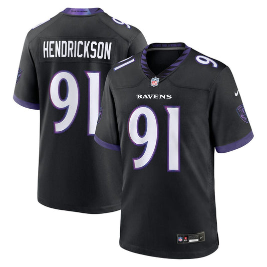 Trey Hendrickson Baltimore Ravens Nike Alternate Game Jersey - Black