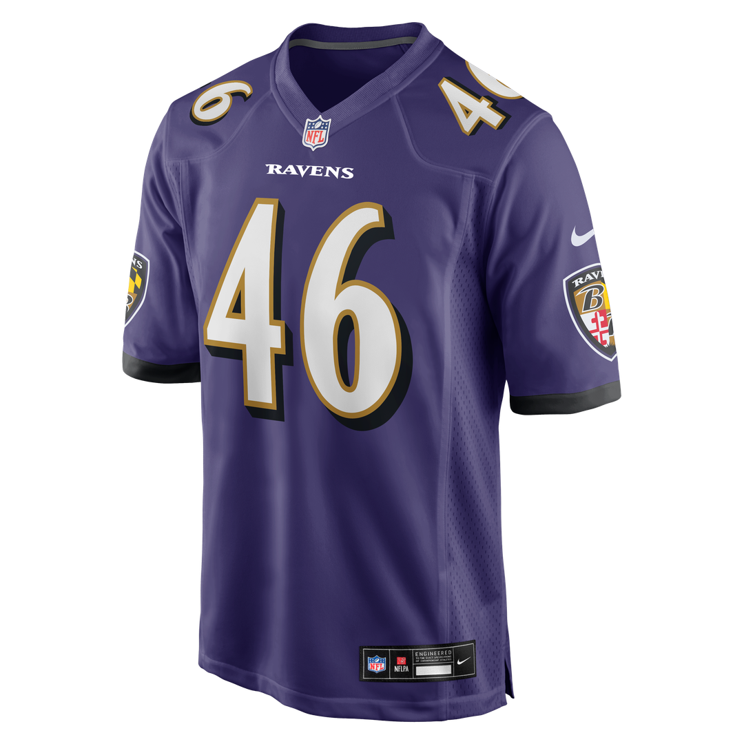 Nick Moore Baltimore Ravens Nike Game Jersey - Purple