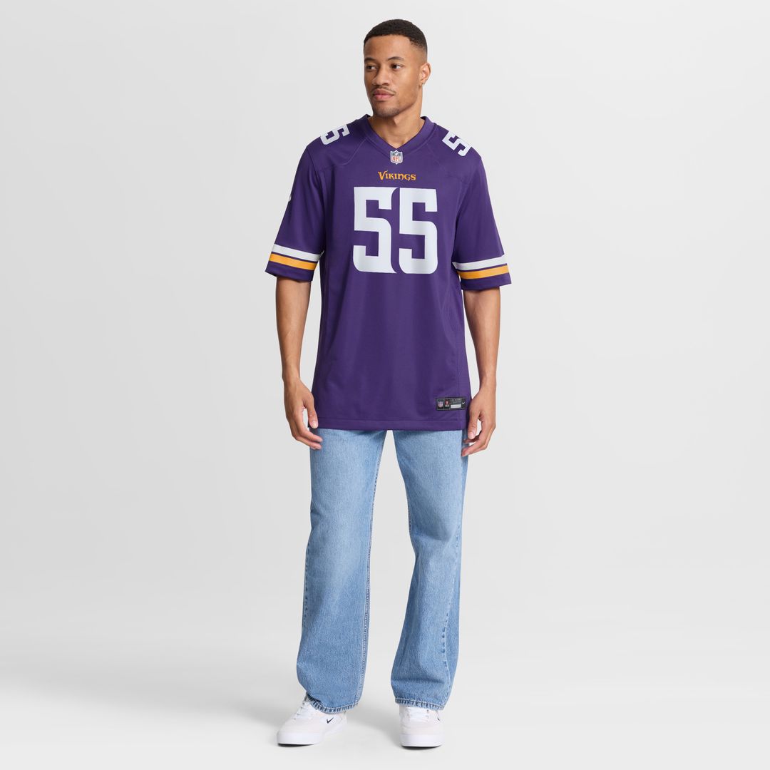 Eric Wilson Minnesota Vikings Nike Team Game Jersey -  Purple