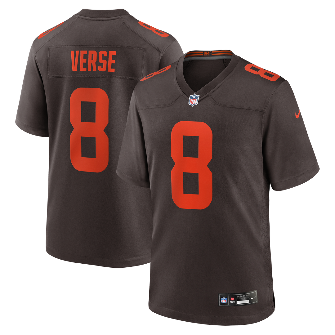 Jared Verse Cleveland Browns Nike Alternate Alpha Dawg Game Jersey - Brown