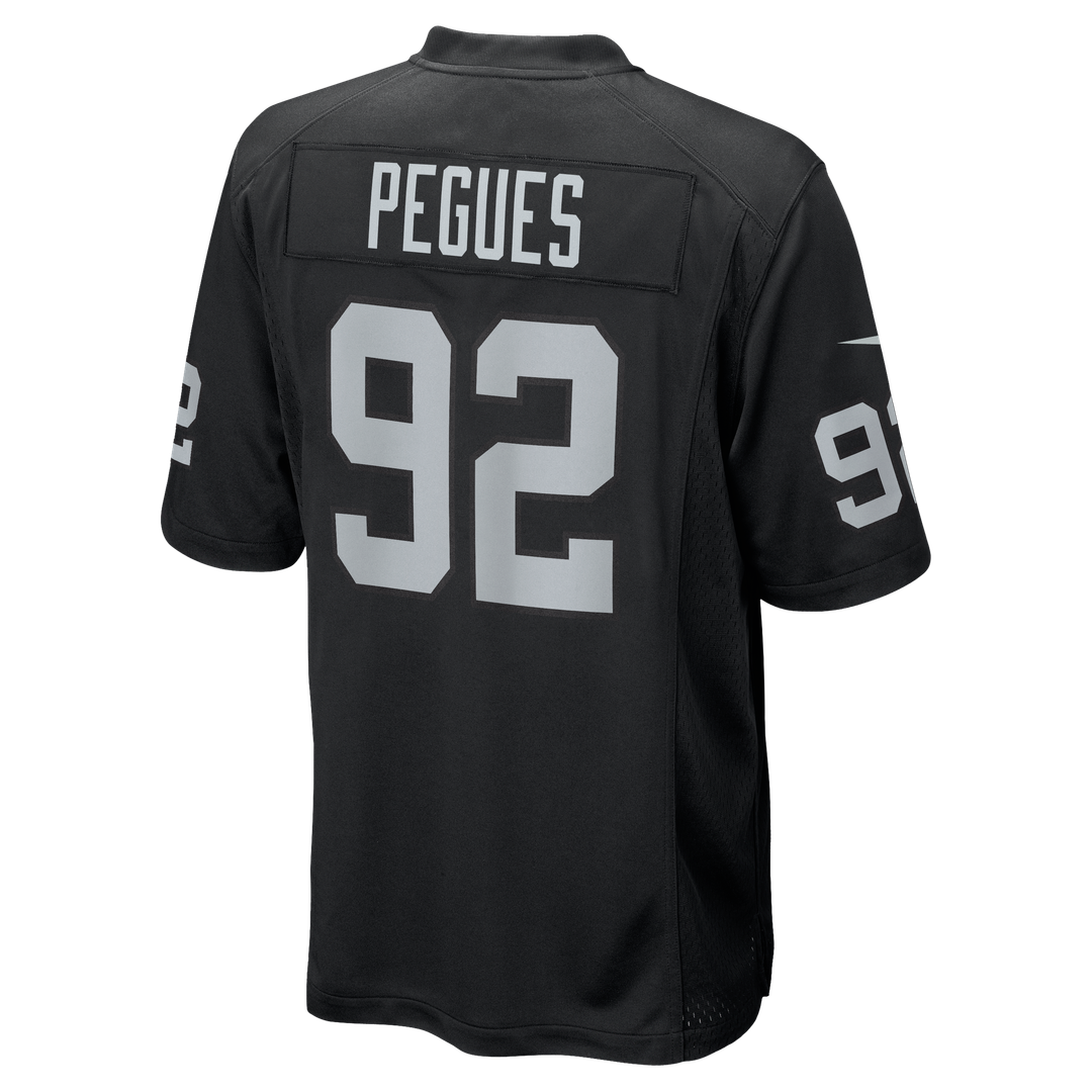 JJ Pegues Las Vegas Raiders Nike Team Game Jersey -  Black