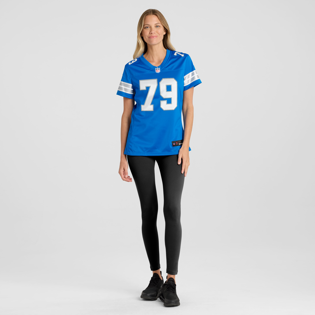 Larry Borom Detroit Lions Nike Women's Team Game Jersey -  Blue