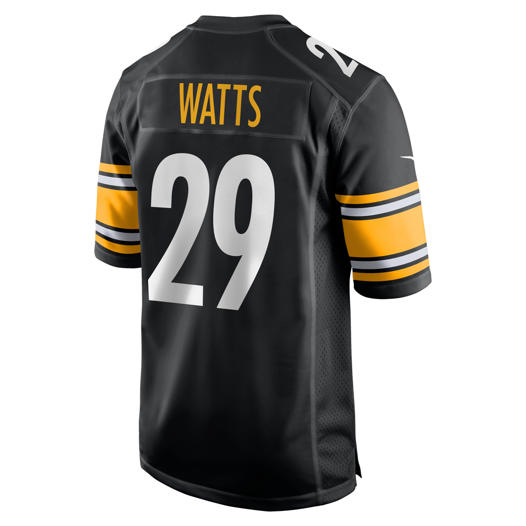 Ryan Watts Pittsburgh Steelers Nike  Game Jersey -  Black