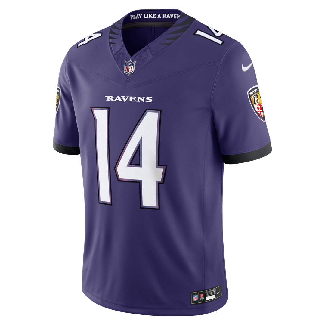 Kyle Hamilton Baltimore Ravens Nike Vapor F.U.S.E. Stitched Limited Jersey - White