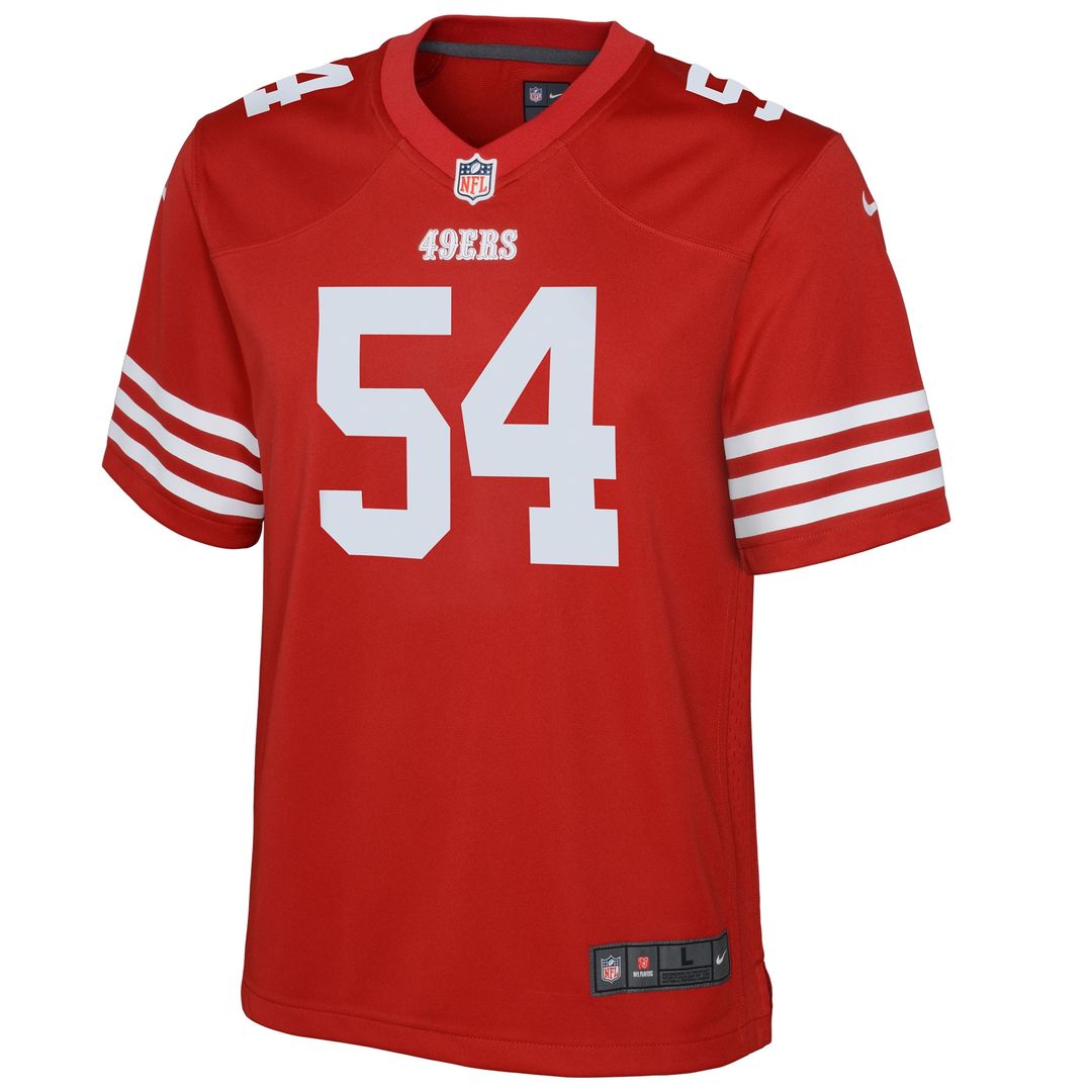 Fred Warner San Francisco 49ers Nike Youth Game Jersey - Scarlet