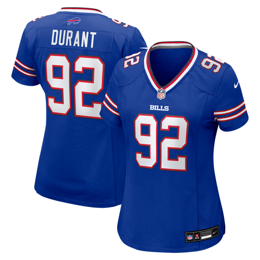 Zane Durant Buffalo Bills Nike Women's Team Game Jersey -  Royal