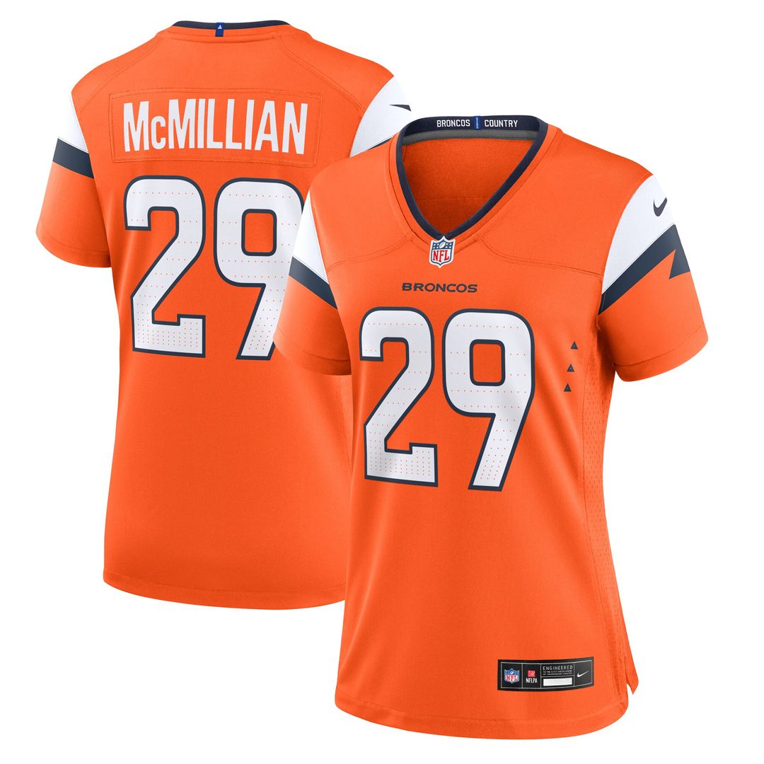 Ja'Quan McMillian Denver Broncos Nike Women's Team Game Jersey -  Orange