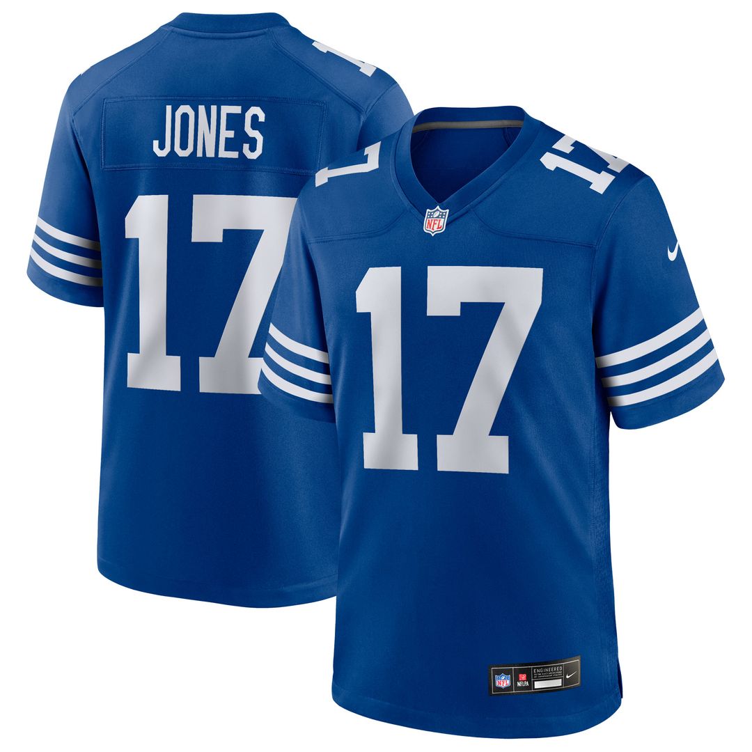 Daniel Jones Indianapolis Colts Nike Alternate 2 Indiana Nights Game Jersey -  Heather Royal