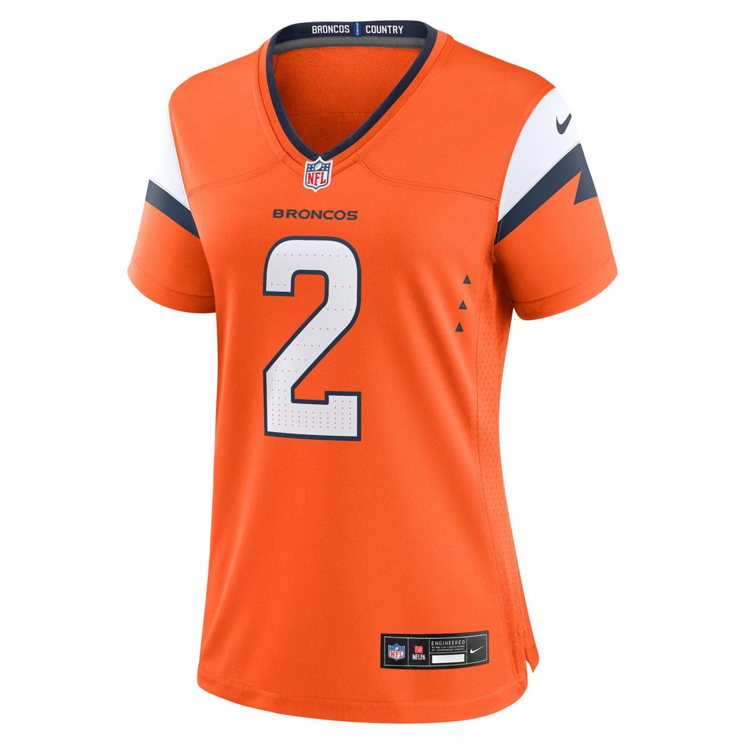 Patrick Surtain II Denver Broncos Nike Women's Team Game Jersey - Orange