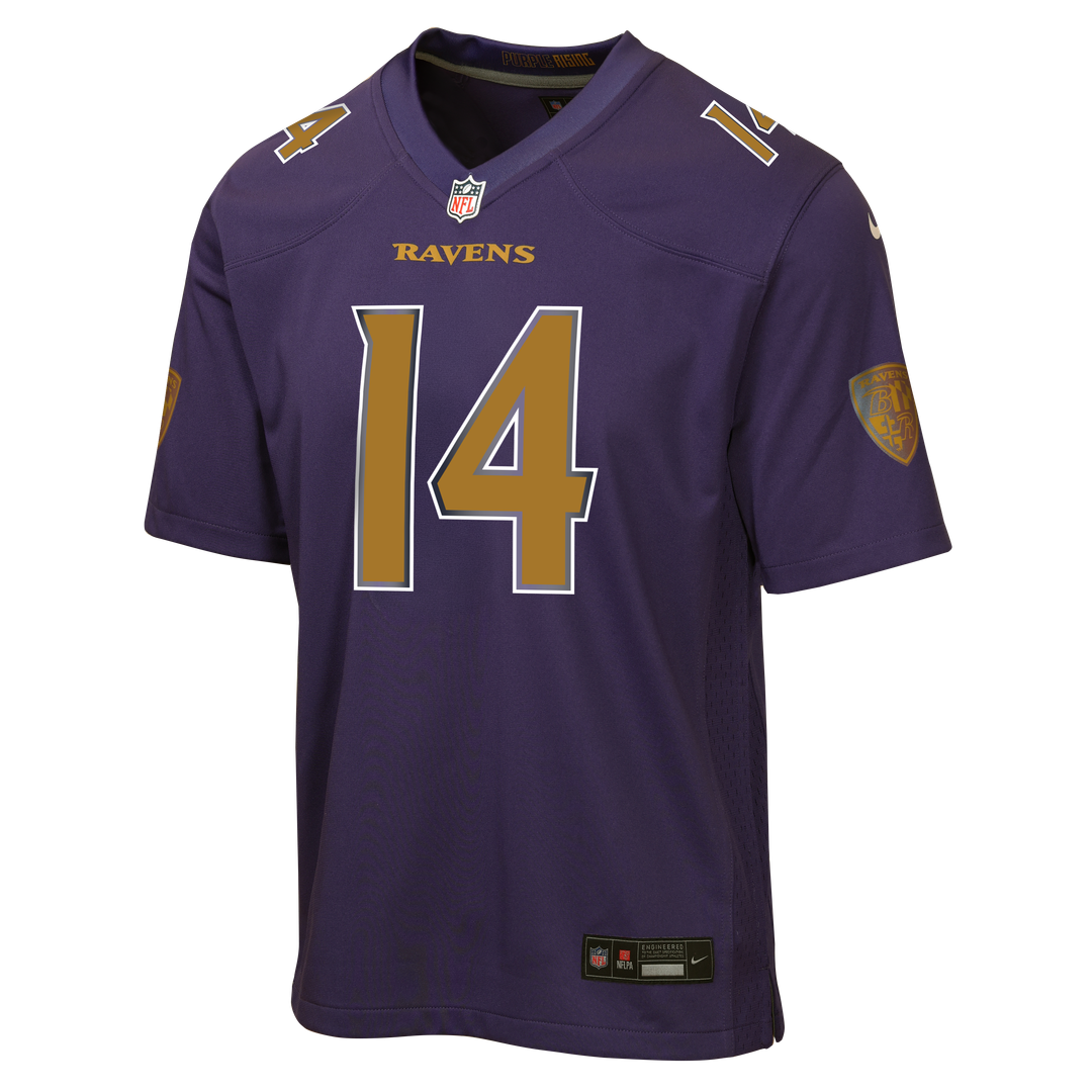 Kyle Hamilton Baltimore Ravens Nike Youth Alternate 2 Game Jersey - Purple