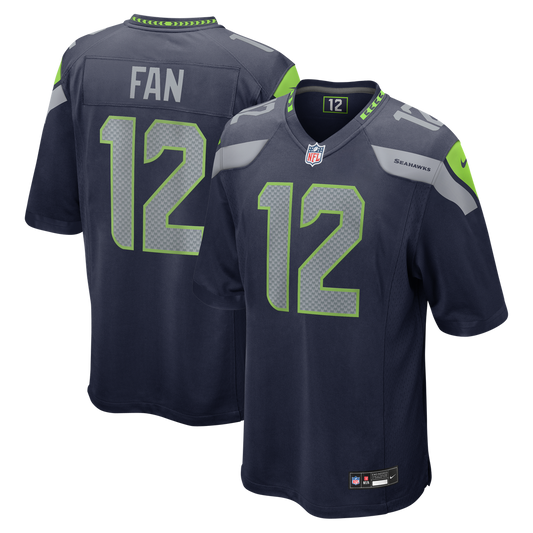 12s Seattle Seahawks Nike Team Game Jersey -  College Navy