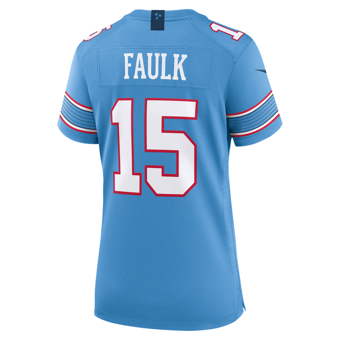 Keldric Faulk Tennessee Titans Nike Women's Team Game Jersey - Light Blue