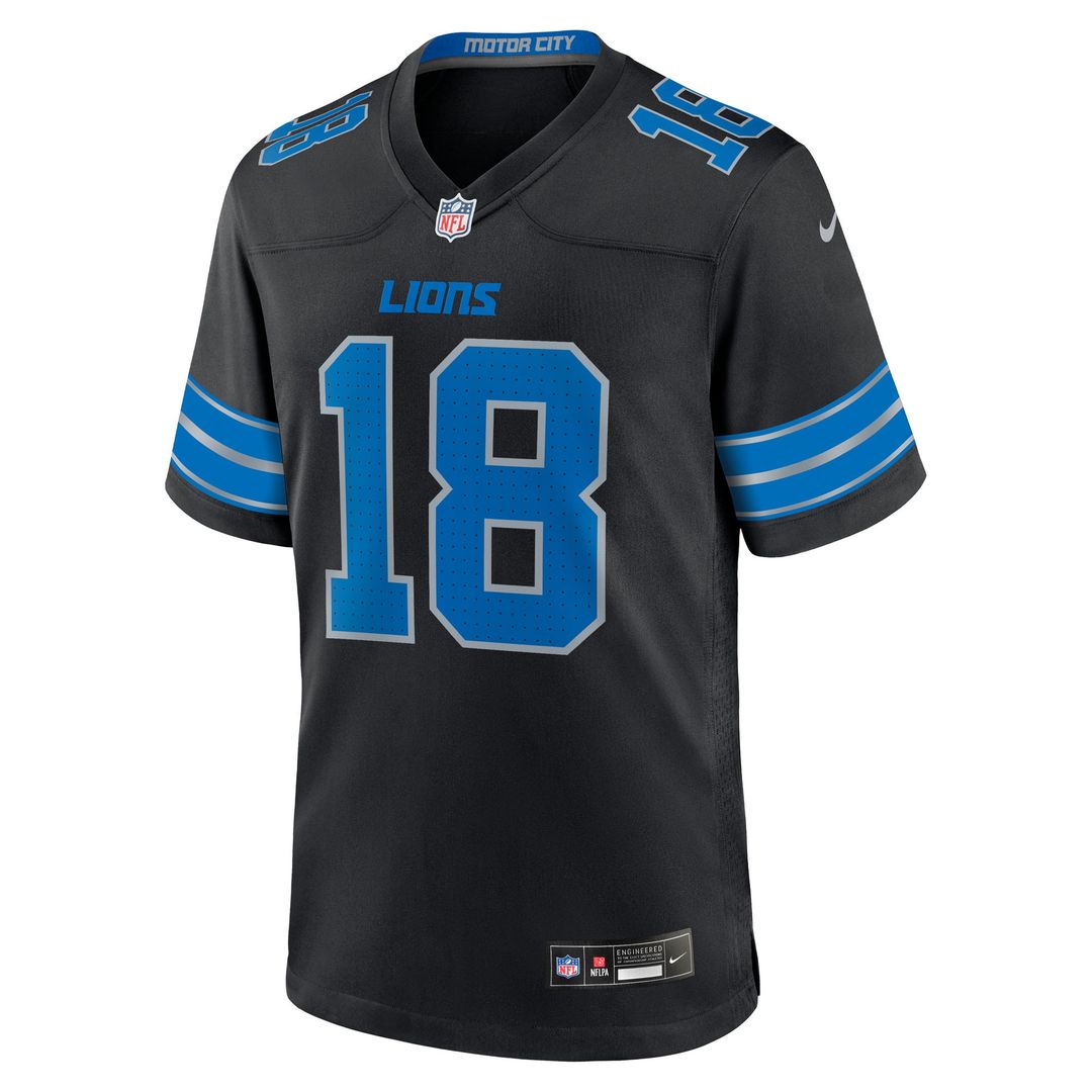 Isaac TeSlaa Detroit Lions Nike Alternate Game Player Jersey - Black