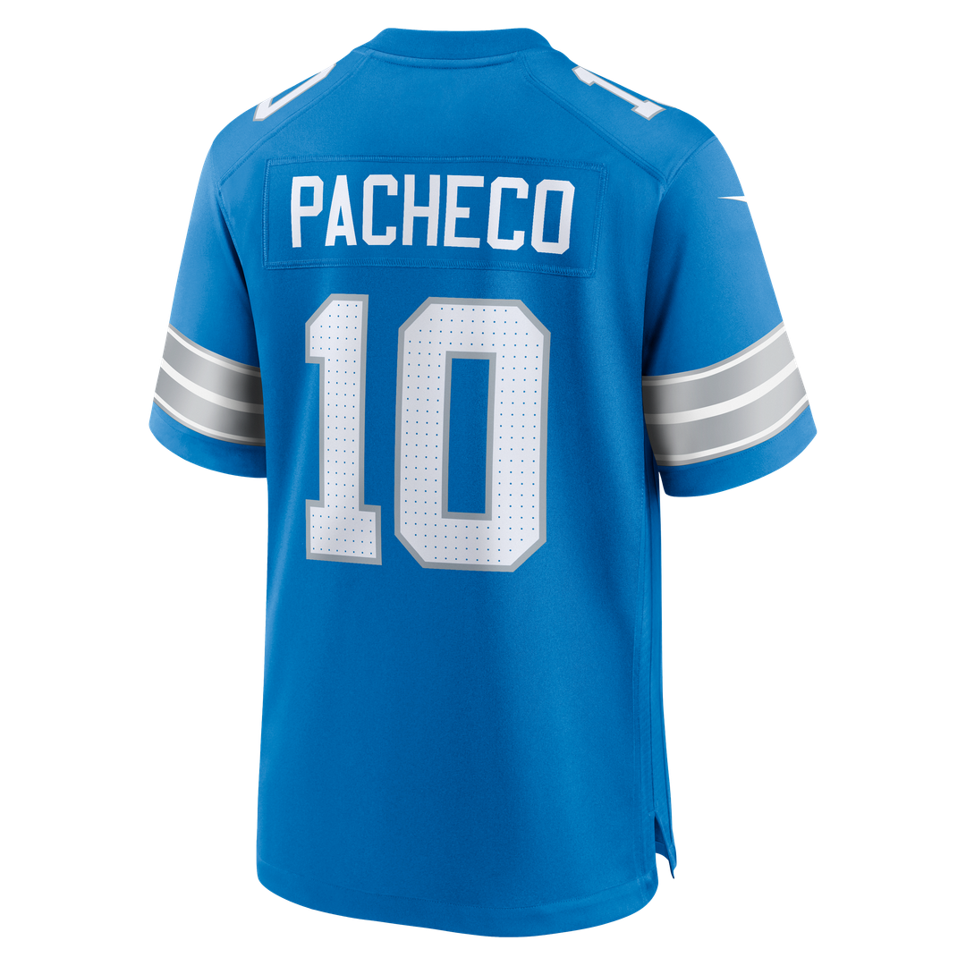 Isiah Pacheco Detroit Lions Nike Team Game Jersey -  Blue