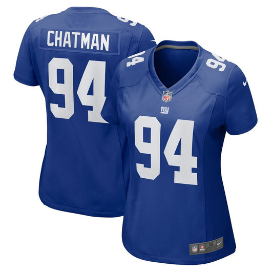 Elijah Chatman New York Giants Nike Women's  Game Jersey -  Royal