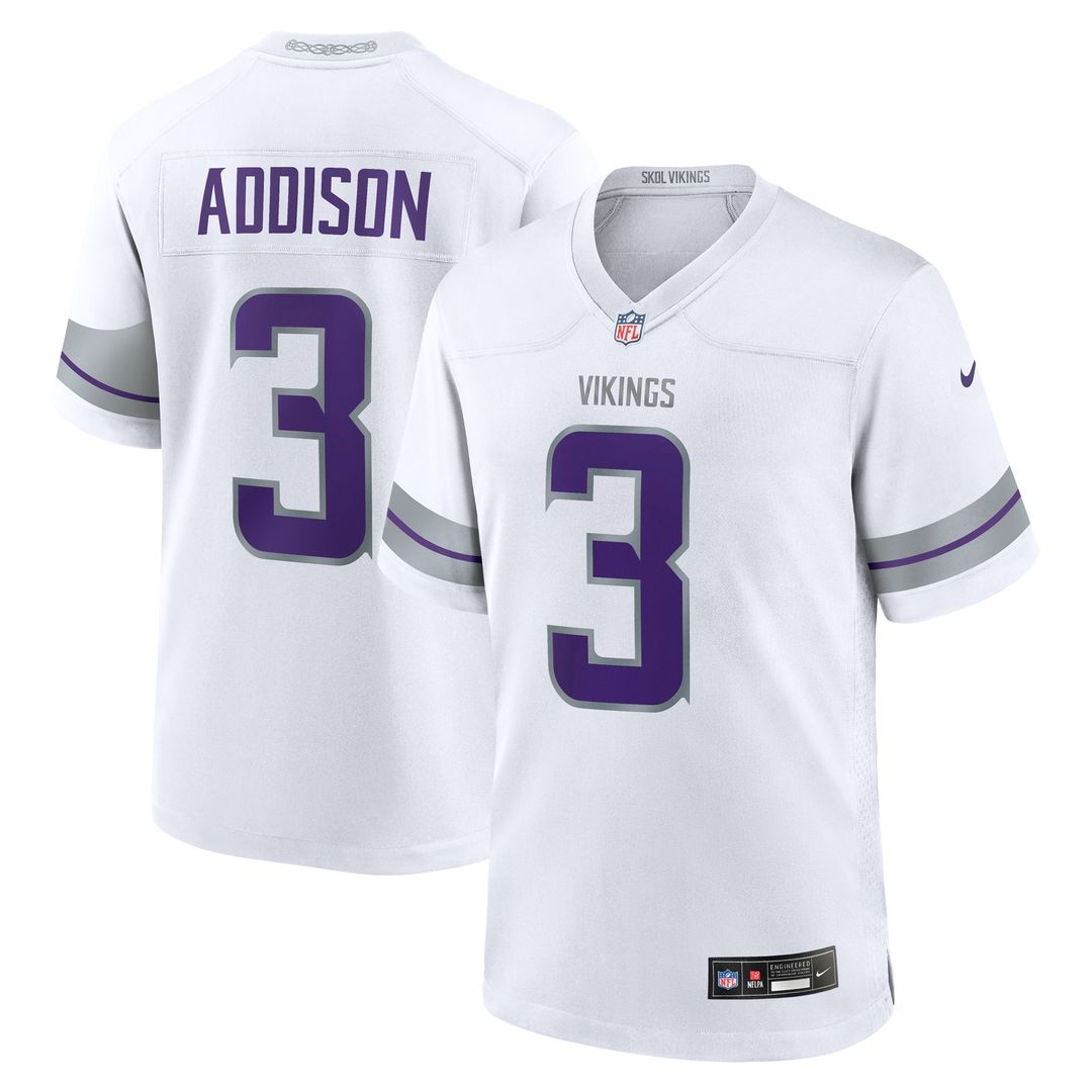 Jordan Addison Minnesota Vikings Nike  Game Jersey - Purple