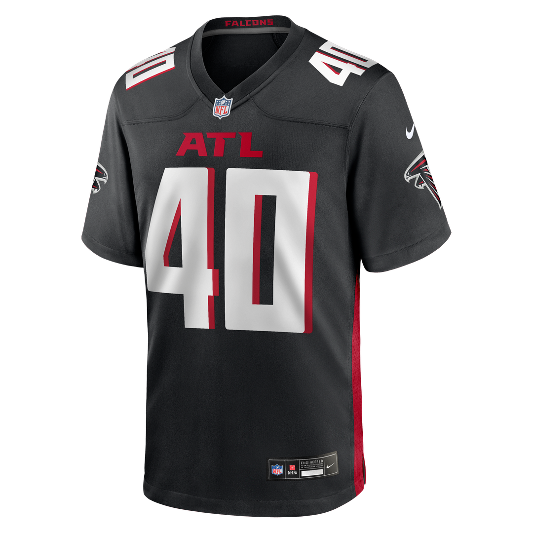 JD Bertrand Atlanta Falcons Nike Team Game Jersey -  Black