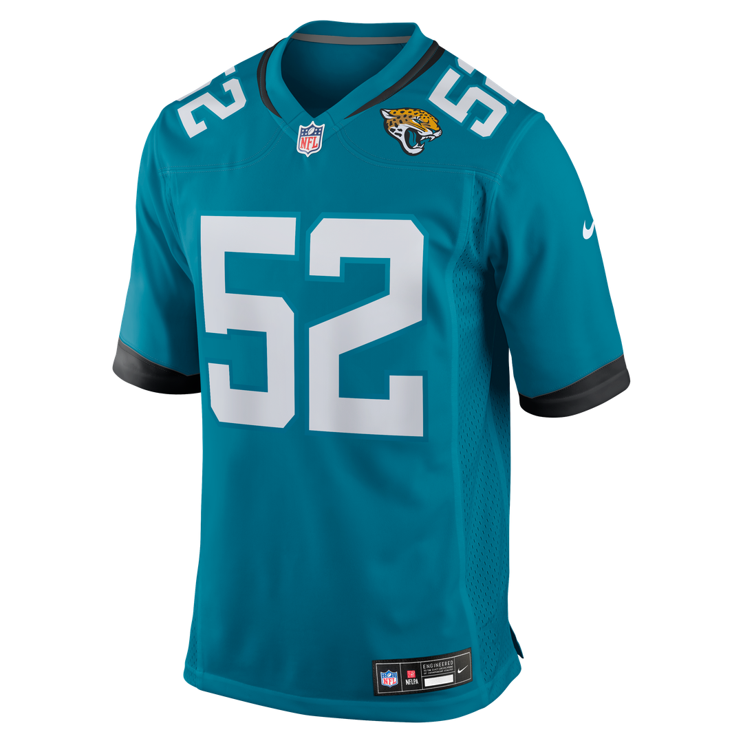 DaVon Hamilton Jacksonville Jaguars Nike Game Jersey - Black