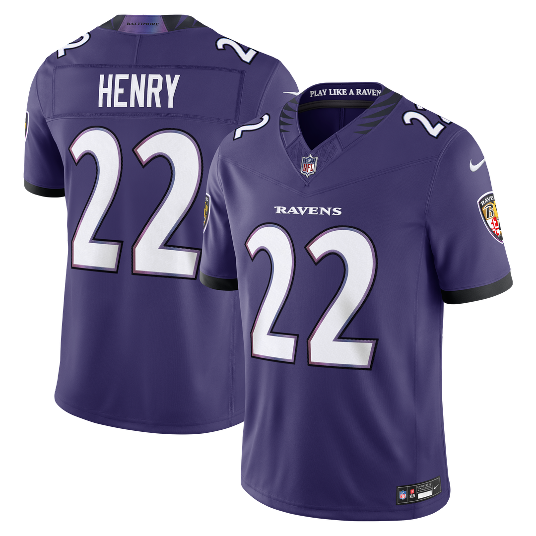 Derrick Henry Baltimore Ravens Nike Vapor F.U.S.E. Stitched Limited Jersey - White