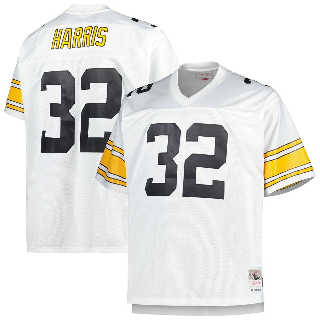 Franco Harris Pittsburgh Steelers Mitchell & Ness Big & Tall 1976 Legacy Retired Player Jersey - Black
