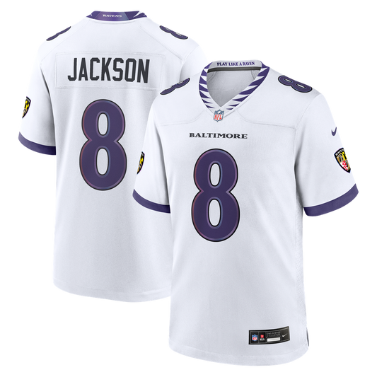 Lamar Jackson Baltimore Ravens Nike Game Jersey - White