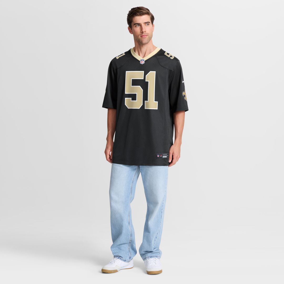 Jonathan Vilma New Orleans Saints Nike Game Retired Player Jersey - Black
