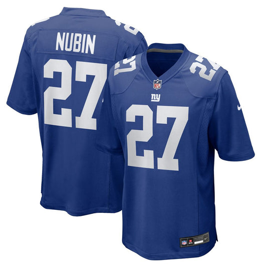 Tyler Nubin New York Giants Nike Team Game Jersey -  Royal