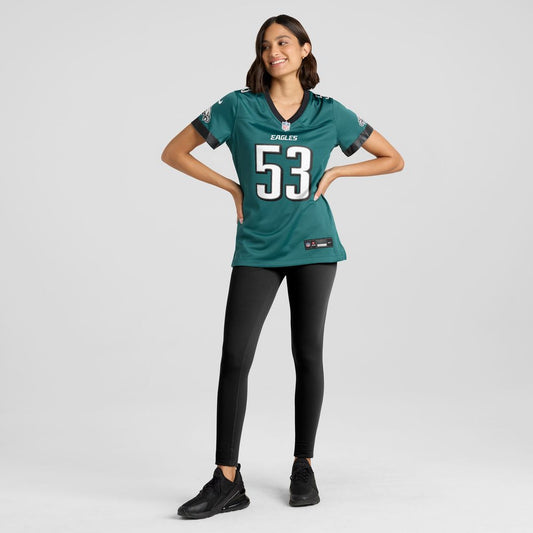 Zack Baun Philadelphia Eagles Nike Women's  Game Jersey - Midnight Green