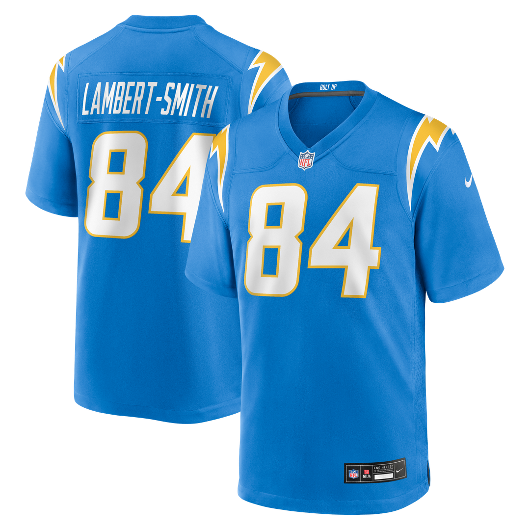 KeAndre Lambert-Smith Los Angeles Chargers Nike Team Game Jersey -  Powder Blue