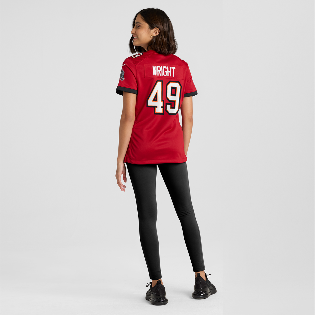 Owen Wright Tampa Bay Buccaneers Nike Women's Team  Game Jersey -  Red