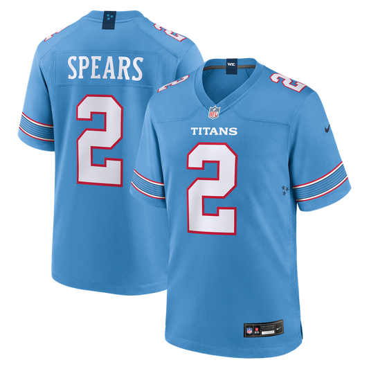 Tyjae Spears Tennessee Titans Nike Game Jersey - Light Blue
