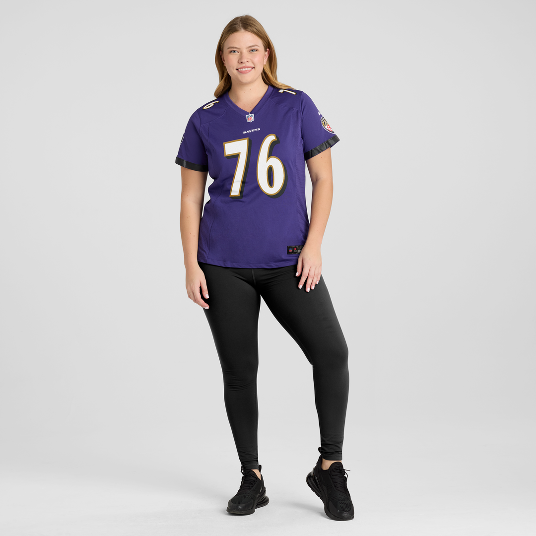 Kenyon Green Baltimore Ravens Nike Women's Team Game Jersey -  Purple