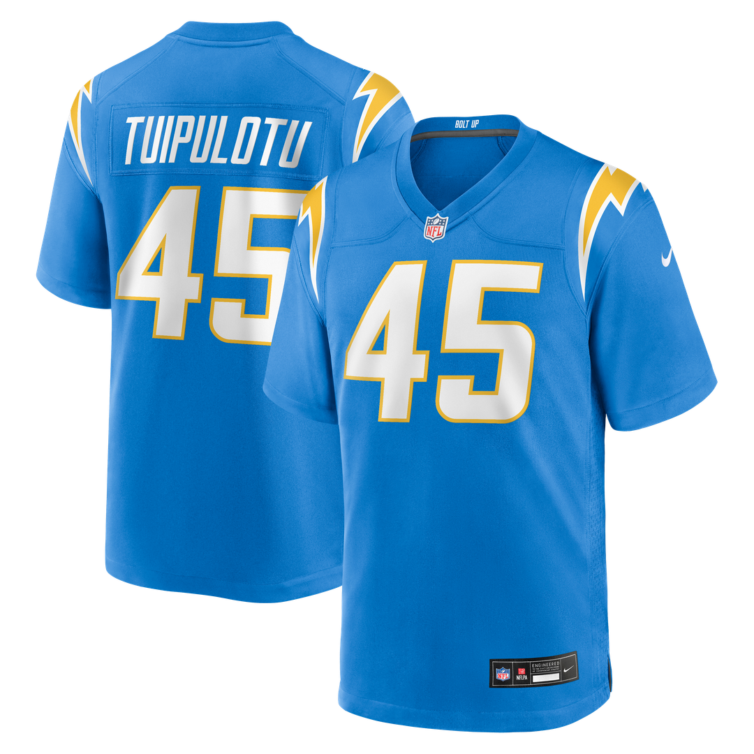 Tuli Tuipulotu Los Angeles Chargers Nike Team Game Jersey - Powder Blue