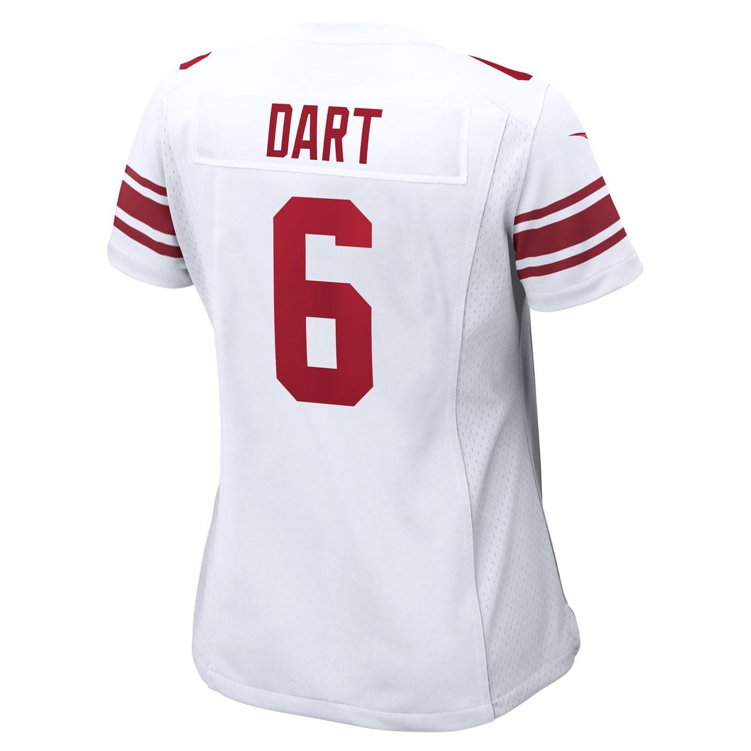 Jaxson Dart New York Giants Nike Women's Game Jersey -  White
