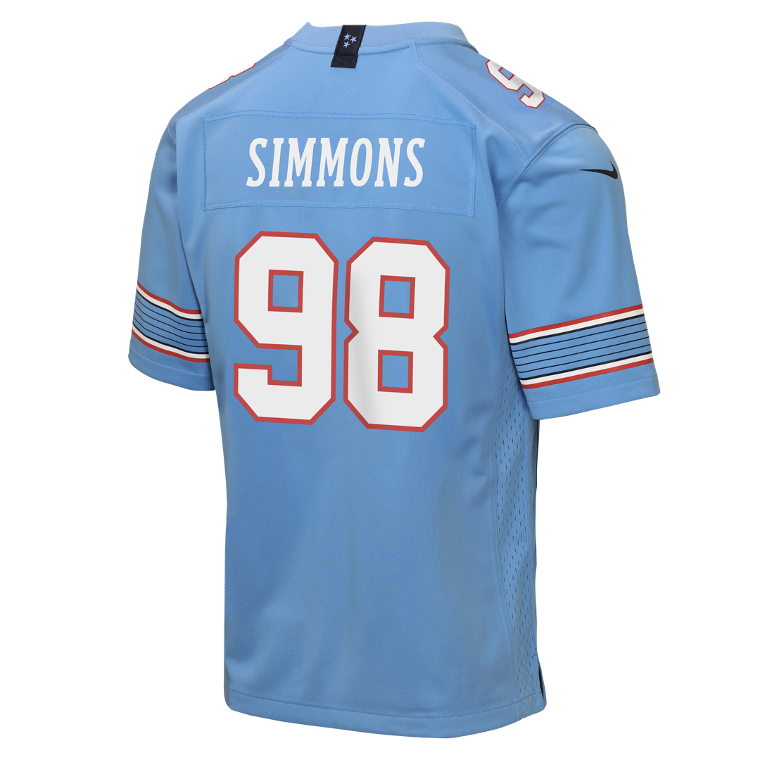 Jeffery Simmons Tennessee Titans Nike Youth Game Jersey - Light Blue
